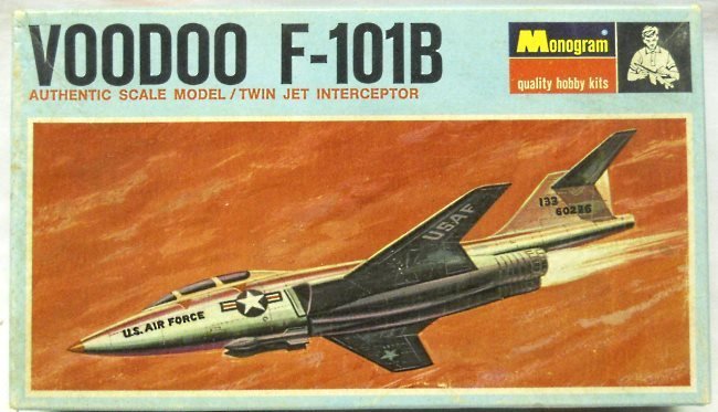 Monogram 1/109 F-101B Voodoo - Blue Box Issue, PA164-70 plastic model kit